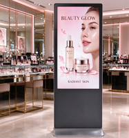 Kios Digital Signage Vertikal 32 Inci untuk Dalam Ruangan, Android, Mendukung Animasi SDK Iklan, Layanan Mandiri, Teks Bisnis