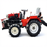 Mini tracteur électrique à quatre roues de 18 ch, cultivateur, export, petit condenseur, tracteur 4x4 avec accessoires, moteur, transmission par engrenages