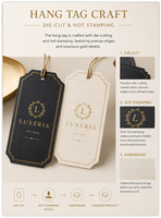Etiquetas de Papel con Código de Barras Resistentes al Agua con Logotipo Personalizado, Etiquetas con Cordones para Ropa, Marcado de Marca de Ropa, Accesorios de Decoración de Prendas