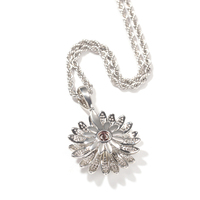 Derniers modèles de pendentif de fleur de soleil de naissance plaqué or et argent pour femmes