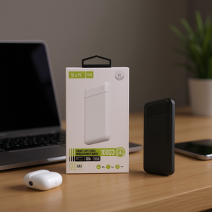 S&N <b>Power</b> Bank 10000mAh 2 <b>USB</b> Ports Smart Air Series Mobile <b>Power</b> Supply 3 In 1 <b>Cable</b> - Product Image 2