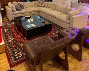 <span class=keywords><strong>โต๊ะ</strong></span>กาแฟหินอ่อนหินอ่อนมาร์คีน่าสไตล์โมเดิร์นสีดำสำหรับเฟอร์นิเจอร์ห้องนั่งเล่น - Product Image 5