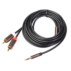 Câble RCA 1M 2M 3M 1/<span class=keywords><strong>8</strong></span> 2 RCA Mâle vers Mâle, <span class=keywords><strong>Adaptateur</strong></span> Audio Auxiliaire 3,5 mm Mâle, Répartiteur Son HIFI en Y pour Téléphone, Haut-parleur, MP3, HDTV - Product Image 1