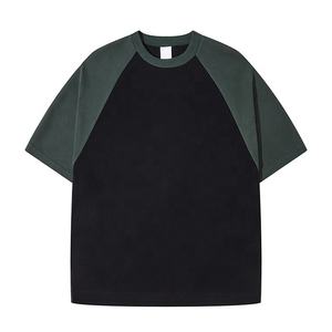 Personalizzato oversize Waffle Knit uomo Thermal Ralgan manica corta O collo T-shirt cotone Boxy Heavyweight T-shirt - Product Image 3