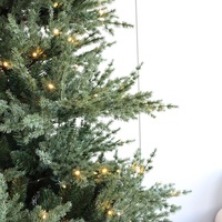 4 Fuß 5 Fuß 6 Fuß 7 Fuß feuerfest realistic PE Spitzen feuerfest Kunst-PVC Weihnachtsbaum mit LED