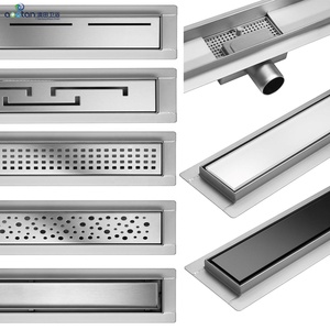 Miếng Chèn Gạch Chất Lượng Cao Lỗ Thoát Nước Sàn Phòng Tắm Chống Mùi Lỗ Thoát Nước Cạnh Vòi Hoa Sen Lỗ Thoát Nước Tuyến Tính Bằng Thép Không Gỉ - Product Image 5