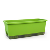 Outil de culture de légumes pour balcon domestique, pot de fleurs carré en plastique pour plantes succulentes 10,89 L, respirant, minimaliste, écologique, durable
