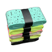 Poignées de raquette autocollantes en PU avec logo personnalisé pour Padel Pickleball Badminton Tennis surgrip antidérapant pour des performances améliorées