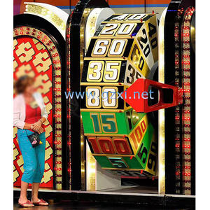 Estación de TV personalizada Programa de transmisión en vivo Precio Juego de adivinanzas Rueda de premio giratoria gigante Dibujo Rueda de la suerte Lotería - Product Image 3