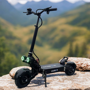 Trottinette électrique tout-terrain M7 de 11 pouces, double moteur, 60V 30Ah 40Ah, autonomie de 60 à 120 km, suspension intégrale, puissante, pliable pour adultes - Product Image 1