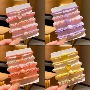 5 Cute Korean-Style <strong>Hair</strong> Ties for <strong>Girls</strong> Sweet Ponytail <strong>Hair</strong> <strong>Accessories</strong> Good-Looking <strong>Hair</strong> Rope Set for Little <strong>Girls</strong> - Product Image 3