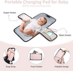 Muestra gratuita de bolsas de pañales multiusos para madres viajeras, juego de cuatro piezas, bolso de mano para pañales de bebé - Product Image 2