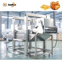 Friteuse industrielle à remplissage automatique d'huile, friteuse à pommes de terre, friteuse à tempura, friteuse continue, friteuse électrique à levage automatique pour oignons