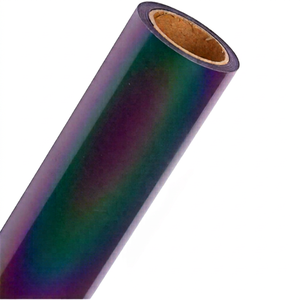 Película PET reflectante adhesiva elástica arcoíris de alta visibilidad en oferta, 380 cd/lx.m2 de reflectividad, 50 lavados, para prendas de vestir - Product Image 1