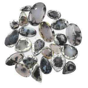 Piedras Preciosas de Ópalo Dendrítico Natural, 100 Quilates, Formas Mixtas, Cabujones Pulidos para Joyería, Gemas Sueltas para DIY - Product Image 1