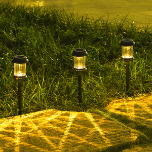 Lampes solaires de jardin, lampes LED d'extérieur pour allée, étanches, alimentées par énergie solaire, portables, pour décorer la pelouse, la cour, le patio et le paysage - Product Image 3