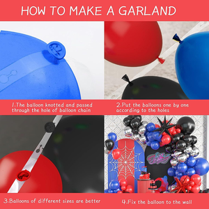 <strong>Spider</strong> Theme Latex Balloons Arch Set Boy Child Happy Birthday Party Decorations <strong>Ballon</strong> Garland Arch Kit - Product Image 6