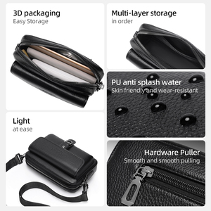 Bolso Bandolera de Piel Sintética PU Vintage de Moda al por Mayor, Bolso Mensajero de Lujo, Bolso de Hombro Casual Resistente al Agua - Product Image 4