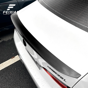 2024 for BMW 5 Series I5 G60 M5 Tail Top <strong>Spoiler</strong> ABS Piano Black <strong>Carbon</strong> <strong>Fiber</strong> Pattern Fixed Rear Wing Cross-Border Modification - Product Image 3