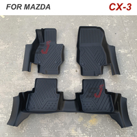 Pabrik grosir aksesoris Interior TPE 5D dalam piring karet tikar mobil lantai tikar untuk Mazda CX3 CX-3 2024