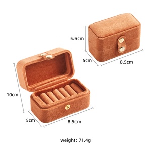 Tùy Chỉnh Mềm Flannel Lãng Mạn Ngọt Ngào Cưới Engagement Ring <span class=keywords><strong>Box</strong></span> Xách Tay <span class=keywords><strong>Mini</strong></span> Đồ Trang Sức Quà Tặng Trường Hợp - Product Image 2