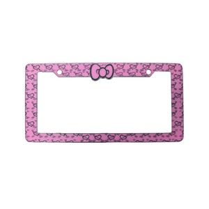 Marco de Matrícula de Plástico con Impresión UV y Lazo Personalizado para Decoración de Autos - Product Image 1