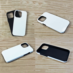 Cover per Telefono a Sublimazione 3D in TPU+PC Rivestito, Custodia Resistente 2 in <span class=keywords><strong>1</strong></span> per Trasferimento a Caldo per iPhone 14 13 12 Pro Max - Product Image 5