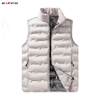 Kippo Luxe unisexe respirant isolé gilet fermeture à glissière graphène auto-chauffant à capuche matelassé sans manches gilet pour l'hiver