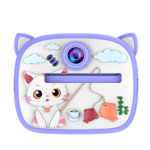 X4D Cartoon <strong>Cat</strong> Kids Instant Print <strong>Camera</strong> 1080P Dual Lens Selfie <strong>Camera</strong> Christmas Birthday Gift for Children Digital Camcorder - Product Image 3