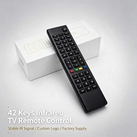 Control Remoto IR de 42 Teclas para TV, Fabricante OEM ODM JCXK, Carcasa Personalizada para Equipos de Televisión