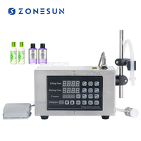 ZONESUN GFK-280 semi-automatique pompe à diaphragme à tête unique parfum cosmétique huiles essentielles Machine de remplissage liquide
