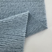 Warp Langhaar-Imitat-Nerzfell-Strickstoff 96% Poly 4% Sp 250GSM 159cm Weich Warm Haarig Gemütlich Dehnbar Gefärbt Mädchen Pulloverkleid
