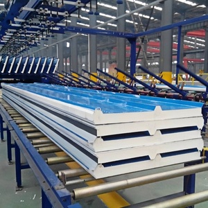 แผงแซนวิชหลังคาโพลียูรีเทนโลหะเป็นมิตรกับสิ่งแวดล้อม60มม. 75มม. 100มม. สำหรับการประชุมเชิงปฏิบัติการภายนอกโรงแรมห้องเย็นห้องนั่งเล่น - Product Image 3