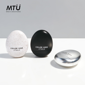 Nhà máy sản xuất, cung cấp tuýp son dưỡng môi hình trứng cao cấp 6ml, tùy chỉnh OEM, chất liệu nhựa ABS màu bạc mờ. - Product Image 4