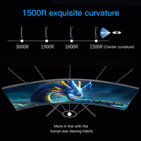 HDMI 240hz 4k courbé 19 24 27 32 pouces 4k moniteur de jeu 144hz courbe moniteur Pc ordinateur moniteur de jeu