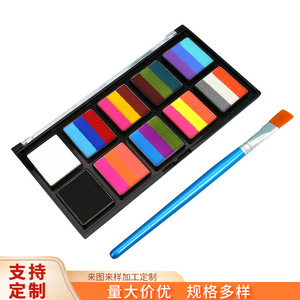 Ensemble de peinture pour le visage soluble dans l'eau personnalisé, 10 couleurs, pour scène, festival, opéra, art corporel - Product Image 5