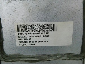 3HAC020914-001 คอมพิวเตอร์หลักพร้อม PLC แลกเปลี่ยนความร้อน - Product Image 2