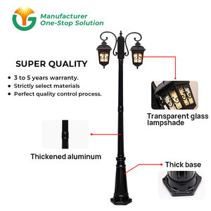 Avrupa Klasik Bahçe LED Lambası IP65 Dereceli Alüminyum Gövde AC Güçlü Vintage Sokak Lambaları Antik Lamba Direği CRI 80 3500K Sıcak Beyaz - Product Image 3