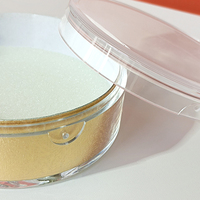 Boîte cylindrique transparente en acrylique jetable personnalisée pour cosmétiques, crème pour le visage, masque facial - Matériaux recyclés, plastique PMMA