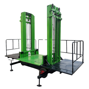 Ventes d'usine 4-12m de charge de plate-forme élévatrice mobile hydraulique 1ton utilisée pour les travaux <span class=keywords><strong>a</strong></span>ériens sur les murs extérieurs et le transport des briques - Product Image 5