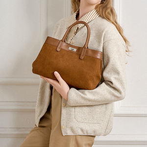 Fabricant de sacs personnalisés, OEM, sacs à main pour femmes, design rétro haut de gamme, luxe, <span class=keywords><strong>daim</strong></span>, cuir véritable - Product Image 3