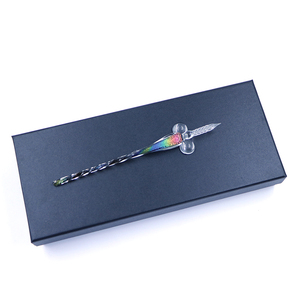 Juego de Plumas de Tinta Dicroicas de Cristal Arcoíris para Caligrafía y Firma, Estilo <span class=keywords><strong>Murano</strong></span>, Listo para Enviar - Product Image 5