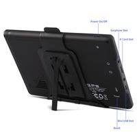 Écran tactile capacitif HD 7 pouces, système de navigation GPS portable pour camion, 256 Mo, 16 Go, navigateur GPS pour voiture avec cartes du monde gratuites