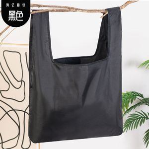Oxford <b>Foldable</b> Shopping <b>Bag</b> Large Size Black Waterproof Grocery Carry <b>Bag</b> - Product Image 1