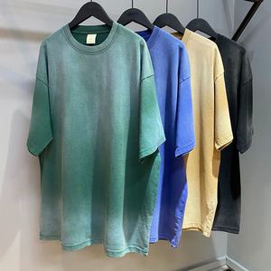 T-shirt Homme en Coton de Haute Qualité, Style Vintage Street, Délavé à l'Acide, Coupe Boxy Courte, Imprimé Numérique – Vente en Gros Fabricant - Product Image 2