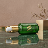 Botol Minyak Esensial Kaca Kosong Silinder Multi Warna Custom 5ml-100ml untuk Aromaterapi Grosir
