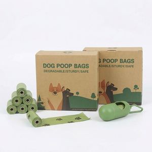 <b>Compostable</b> Dog Poop Bags Cornstarch Biodegradable Pet Waste Rolls Custom Manufacturer Wholesale - Product Image 1