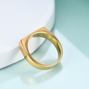 Anillo de Acero Inoxidable Liso y Delgado de 4mm, Moderno, Sencillo y Versátil, para Hombre y Mujer, Venta Caliente 2024 - Product Image 3