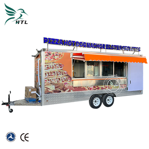 Carrito de comida móvil de moda, forma cuadrada con correa remolcable, configuración estándar - Product Image 3