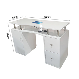 <span class=keywords><strong>Mesa</strong></span> <span class=keywords><strong>de</strong></span> Manicura Profesional <span class=keywords><strong>de</strong></span> Lujo con Tapa <span class=keywords><strong>de</strong></span> Mármol Blanco <span class=keywords><strong>para</strong></span> Salón <span class=keywords><strong>de</strong></span> <span class=keywords><strong>Uñas</strong></span> con Extractor <span class=keywords><strong>de</strong></span> Polvo y Luz LED - Product Image 3